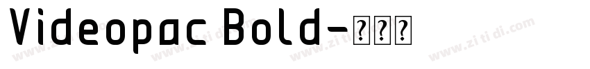 Videopac Bold字体转换